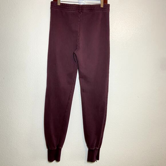 Yeezy Season 5 Jogger Oxblood Pintuck Cotton Ankle Zip Stitching Elastic Waist S - Picture 8 of 8